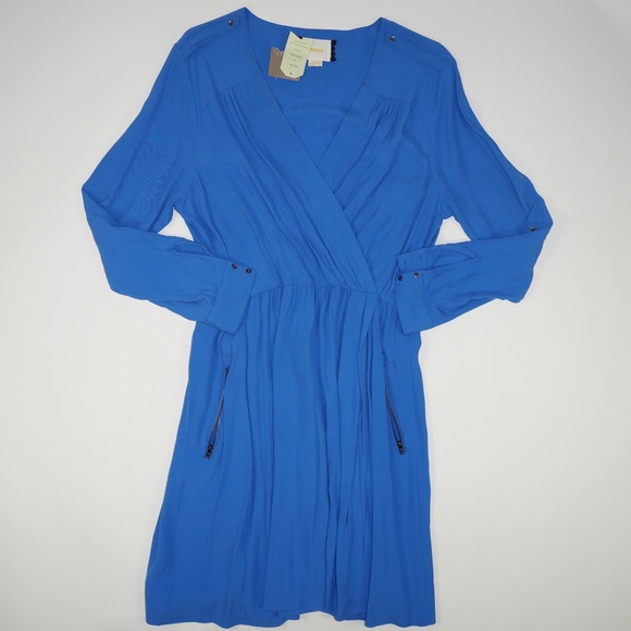 Maeve Blue Lene Zipper Pocket Dress - Picture 3 of 6